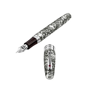 Montegrappa Skulls and Roses Plumo Estilográfica