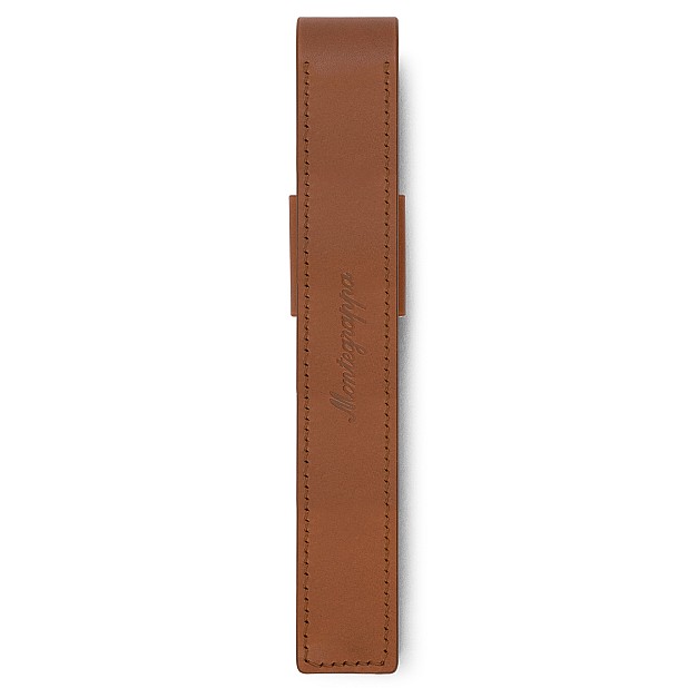 Montegrappa Pen Pouch Series Brown GT Leather Estuche para Bolígrafos (Único)