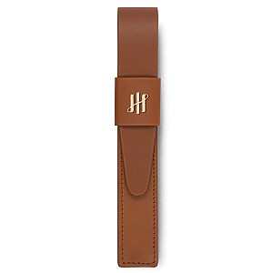 Montegrappa Pen Pouch Series Brown GT Leather Estuche para Bolígrafos (Único)