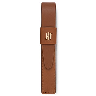 Montegrappa Pen Pouch Series Brown GT Leather Pen Pouch (Single)