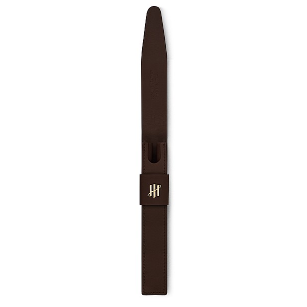 Montegrappa Pen Pouch Series Dark Brown GT Leather Pochette à Stylo (Unique)