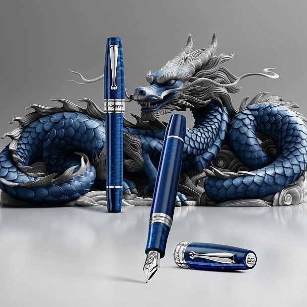 Montegrappa Regal Year Of The Dragon Laguna Blue LE Pióro Wieczne