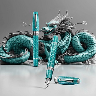 Montegrappa Regal Year Of The Dragon Laguna Blue LE Fountain Pen