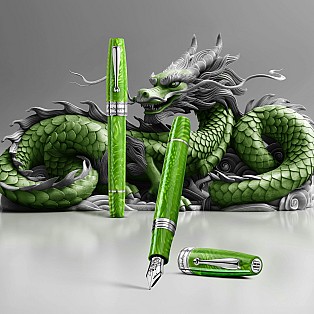 Montegrappa Regal Year Of The Dragon Mamba Green LE Fountain Pen