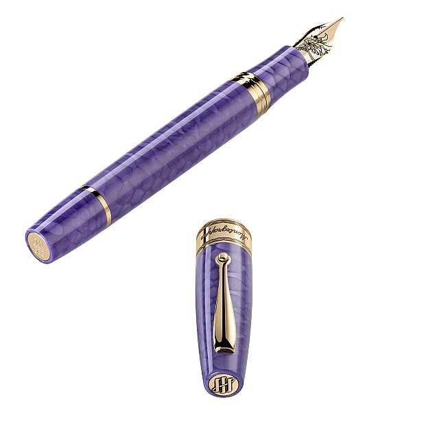 Montegrappa Regal Year Of The Dragon Royal Purple LE Plumo Estilográfica