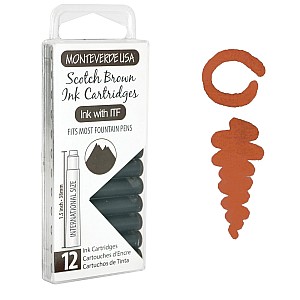 Monteverde USA Ink Blue-Black - Inktcartridges  (12 stuks)