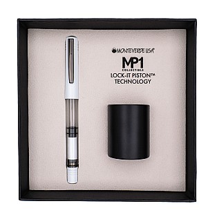 Monteverde MP1 White Lotus Limited Edition Plumo Estilográfica