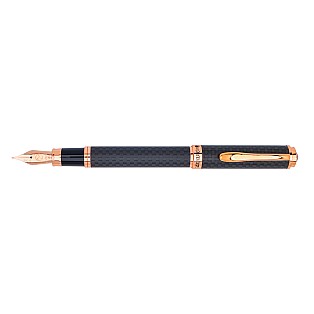 Monteverde Innova Matte Carbon Fiber Rose Gold Plumo Estilográfica