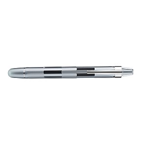 Nahvalur Eclipse Pure Silver Retractable Fountain Pen