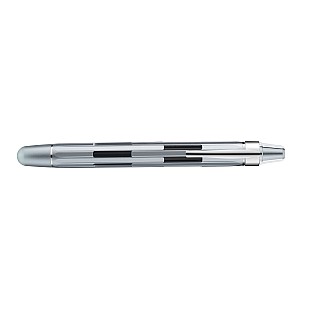 Nahvalur Eclipse Pure Silver Retractable Fountain Pen