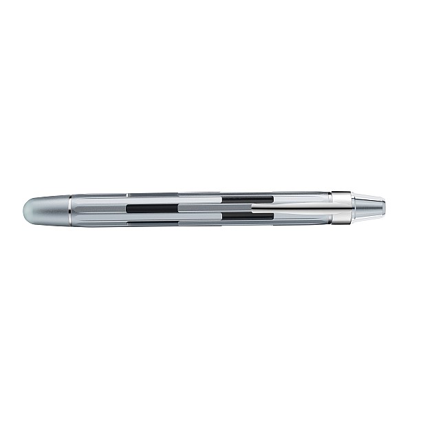 Nahvalur Eclipse Pure Silver Rétractable Stylo Plume