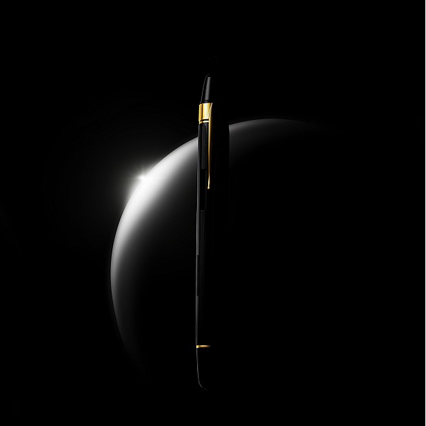 Nahvalur Eclipse Black Gold Retractable Fountain Pen
