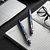 Nahvalur Eclipse Cobalt Rose Gold Retractable Fountain Pen