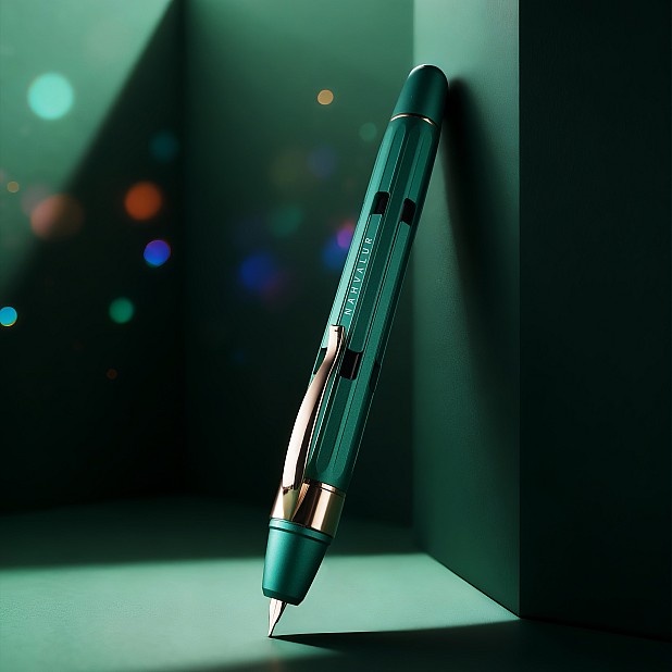 Nahvalur Eclipse Emerald GT Retrátil Caneta de tinta