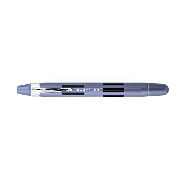Nahvalur Eclipse Hepatizon Silver Retractable Fountain Pen