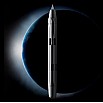 Nahvalur Eclipse Pure Silver Retractable Fountain Pen