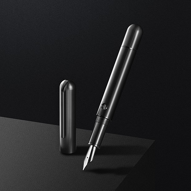 Nahvalur Nautilus Ti Black RT Fountain Pen