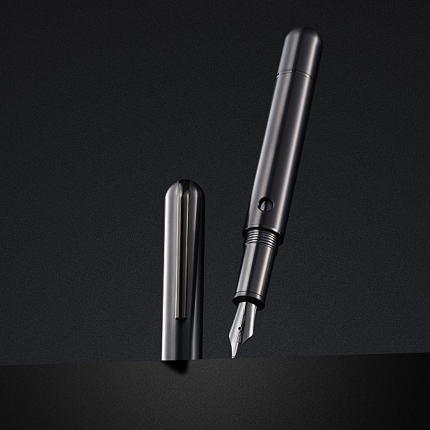 Nahvalur Nautilus Ti Black RT Fountain Pen