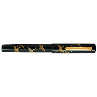 Namiki Yukari Chinkin Tsuru Crane Fountain pen