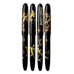 Namiki Yukari Apricot Tree and Brush Warbler Fountain pen