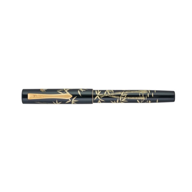 Namiki Yukari Chinkin Bamboo and Sparrow Plumo Estilográfica