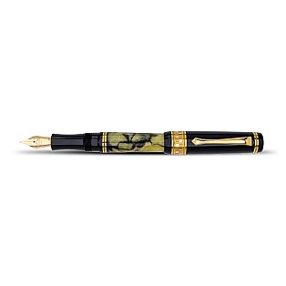 Nettuno 1911 Superba Jade Marbled Celluloid Vulpen