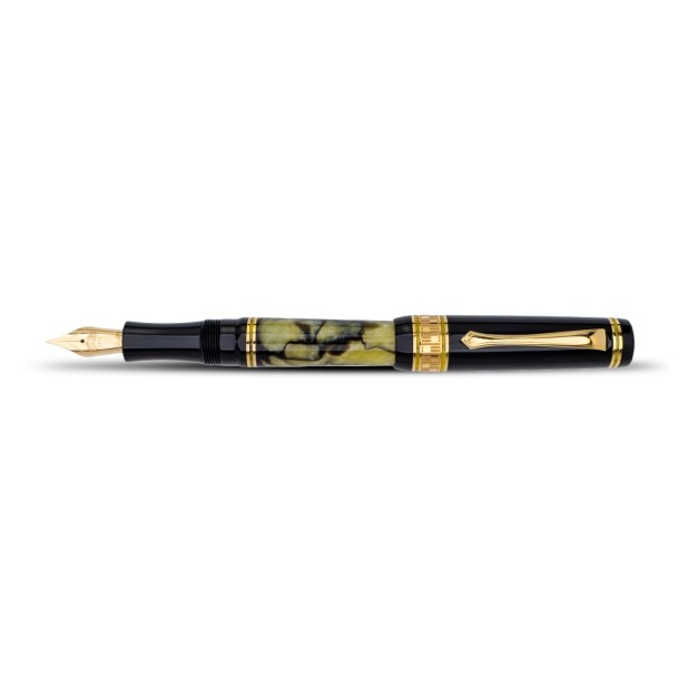 Nettuno 1911 Superba Jade Marbled Celluloid Vulpen
