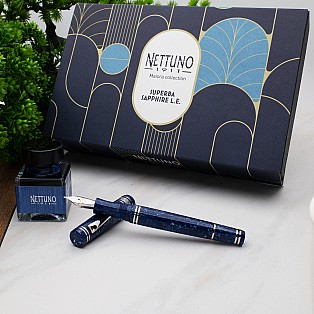 Nettuno 1911 Superba Sapphire Celluloid LE ST Vulpen
