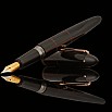 Onoto Aviator Stealth Black with Copper Red Engraving Reservoarpenna