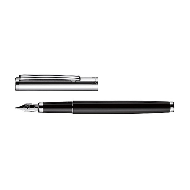 Otto Hutt Design 01 Black Lacquer Striped Fountain pen