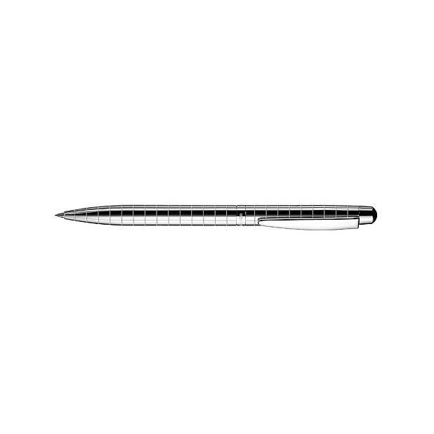 Otto Hutt Design 02 Silver Rectangular Guilloche Mechanical Pencil 0.7mm