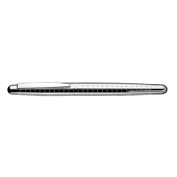Otto Hutt Design 02 Silver Rectangular Guilloche Vulpen