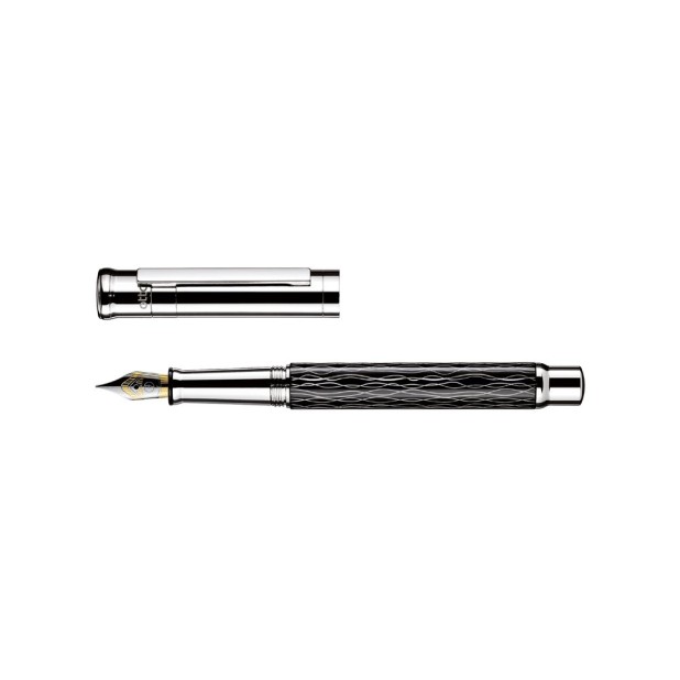 Otto Hutt Design 04 Wave Black Füllfederhalter 