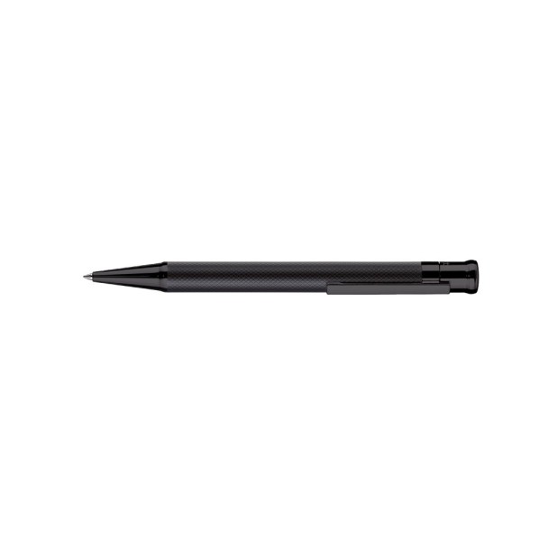 Otto Hutt Design 04 Checkered Black Matte PVD Kugelschreiber