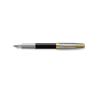 Parker Sonnet Metal & Black GT Fountain pen
