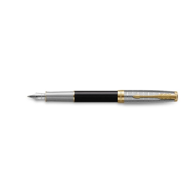 Parker Sonnet Metal & Black GT Vulpen