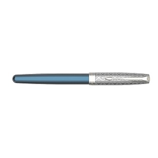 Parker Sonnet Metal & Blue Fountain pen