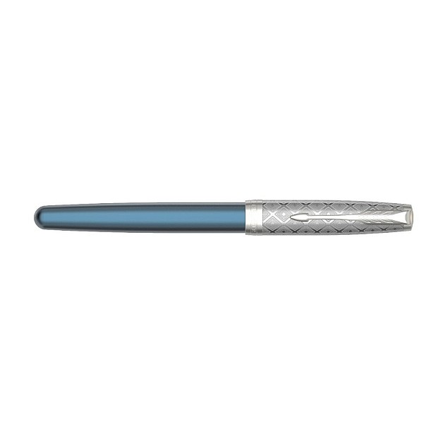 Parker Sonnet Metal & Blue Fountain pen