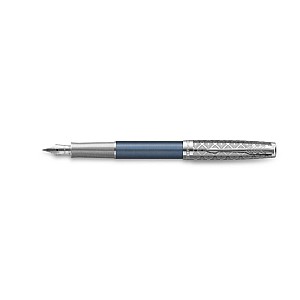Parker Sonnet Metal & Blue Fountain pen