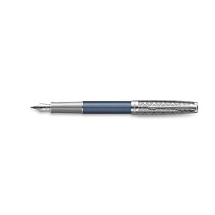 Parker Sonnet Metal & Blue Fountain pen