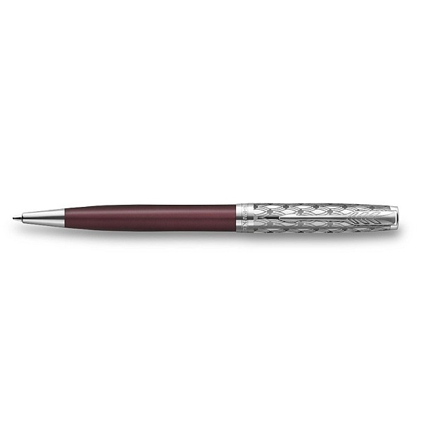Parker Sonnet Metal & Red Ballpoint