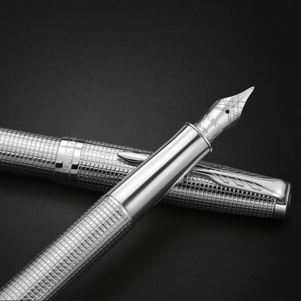 Parker Sonnet Ciselé Silver CT Special Edition Caneta de Tinta Permanente
