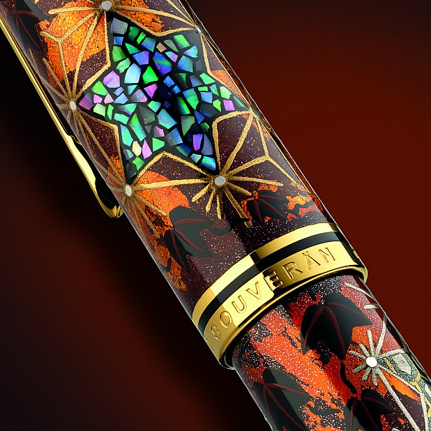 Pelikan Souverän M1000 Maki-e Ivy and Komon LE  Pluma Estilográfica