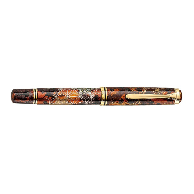 Pelikan Souverän M1000 Maki-e Ivy and Komon LE  Pluma Estilográfica