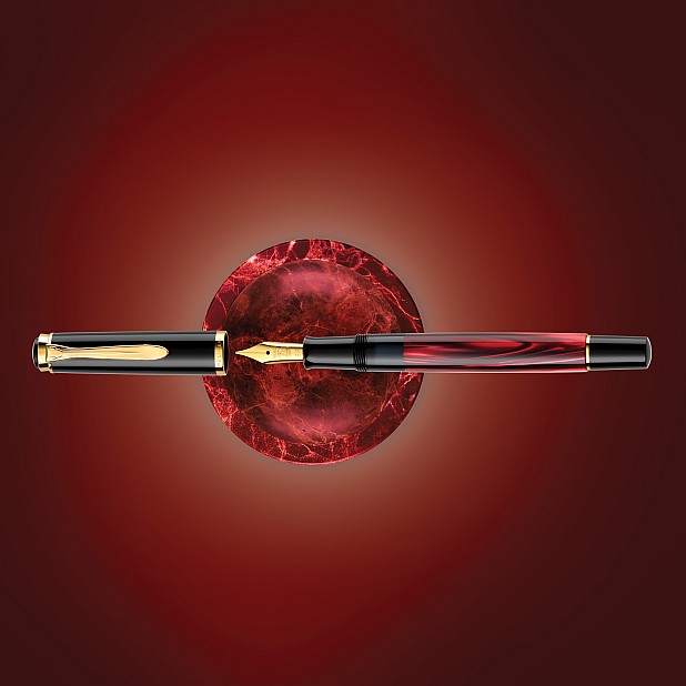 Pelikan Classic M200 Marbled Red Special Edition Reservoarpenna