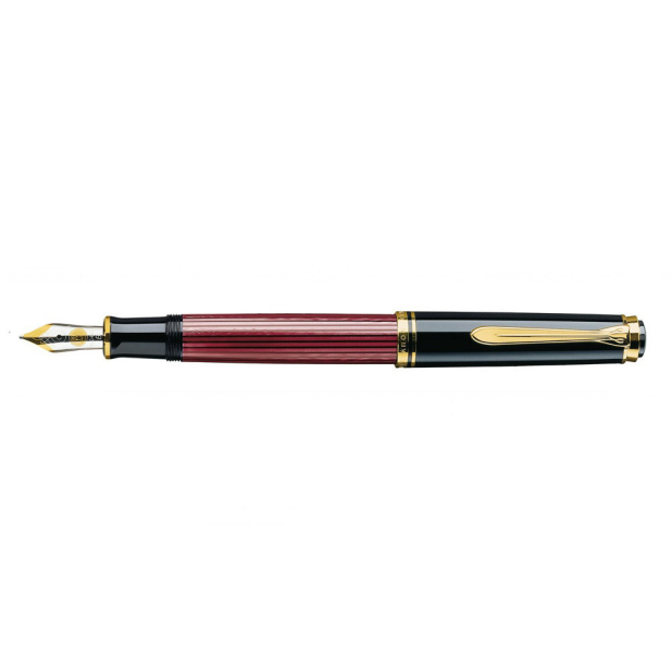 Pelikan Souverän M600 Zwart/Rood Vulpen