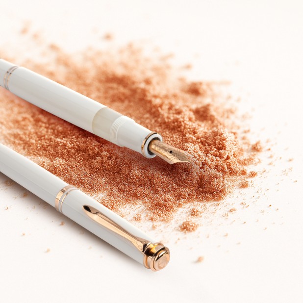 Pelikan Souverän M600 White Rose Gold Special Edition  Stylo Plume