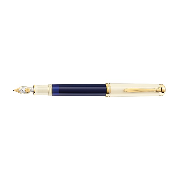 Pelikan Souverän M800 Cream Blue Caneta de Tinta Permanente