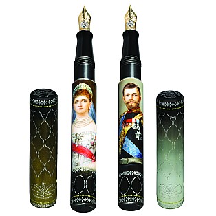 Phoenix Lacquer Art Russian Empire Nikolas and Alexandra Caneta de Tinta Permanente