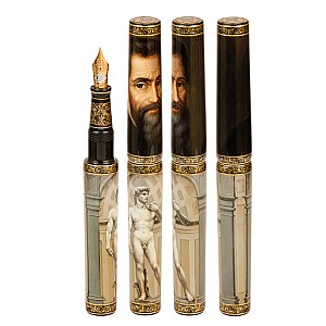 Phoenix Lacquer Art Great Masters Michelangelo Fountain pen